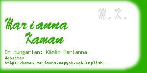 marianna kaman business card